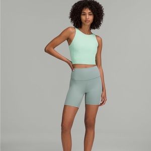lululemon Align High-Neck Tank size 4 in creamy mint. Worn once.
